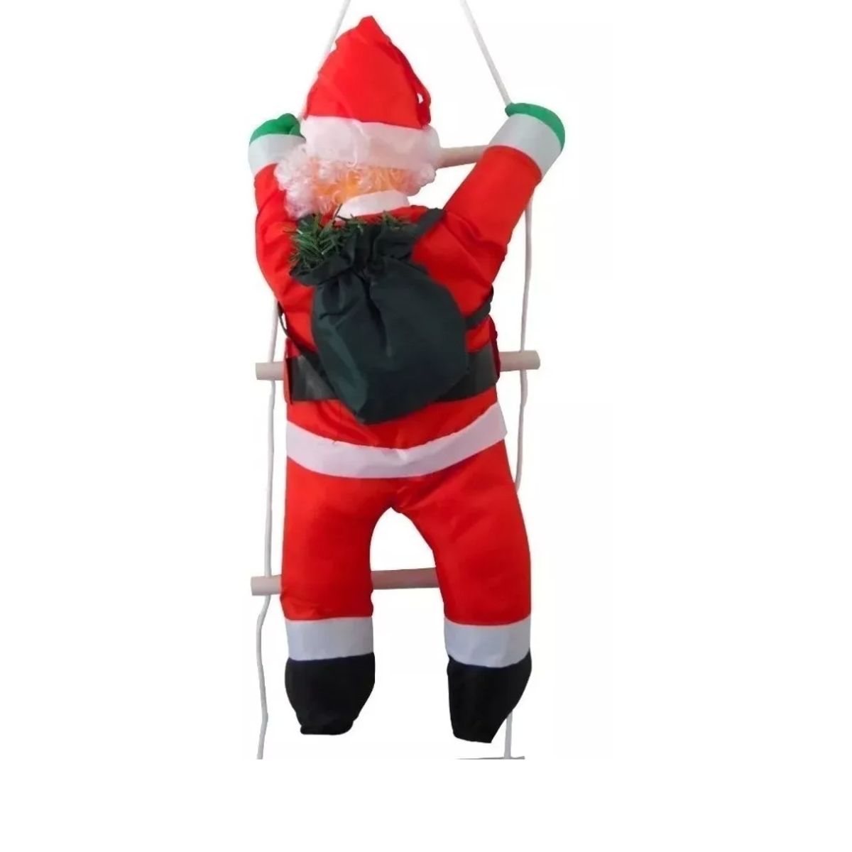GENERICO - Viejito Pascuero Adorno Navidad Colgante Escalera 50cm