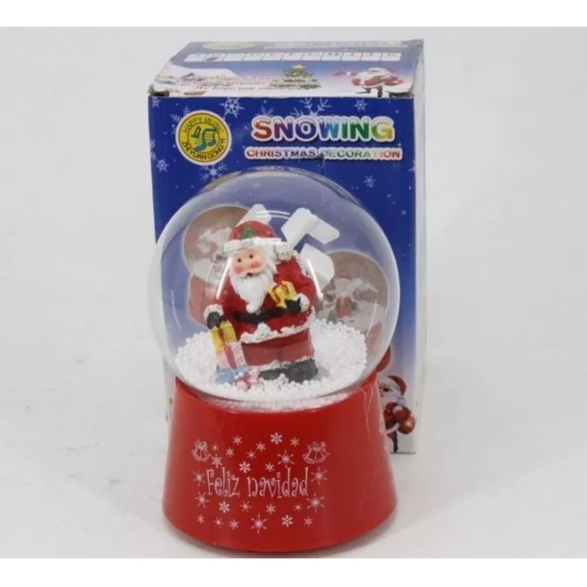 GENERICO - Caja Santa Claus Musical Decoracion Navidad