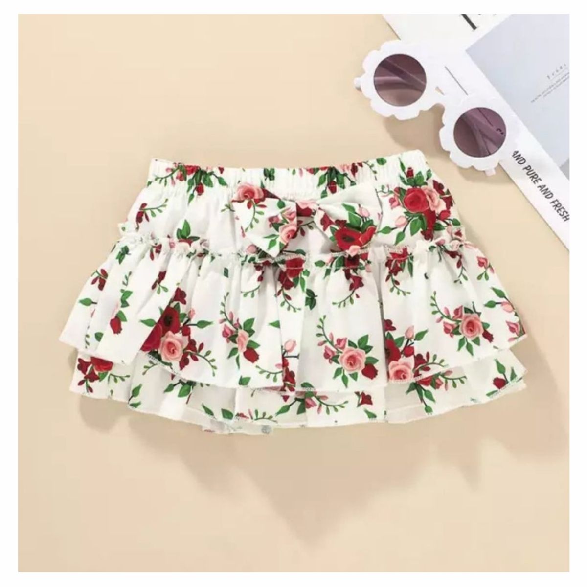 GENERICO - CONJUNTO BEBÉ NIÑA BODY MÁS SHORT PEQUEÑA LUZ