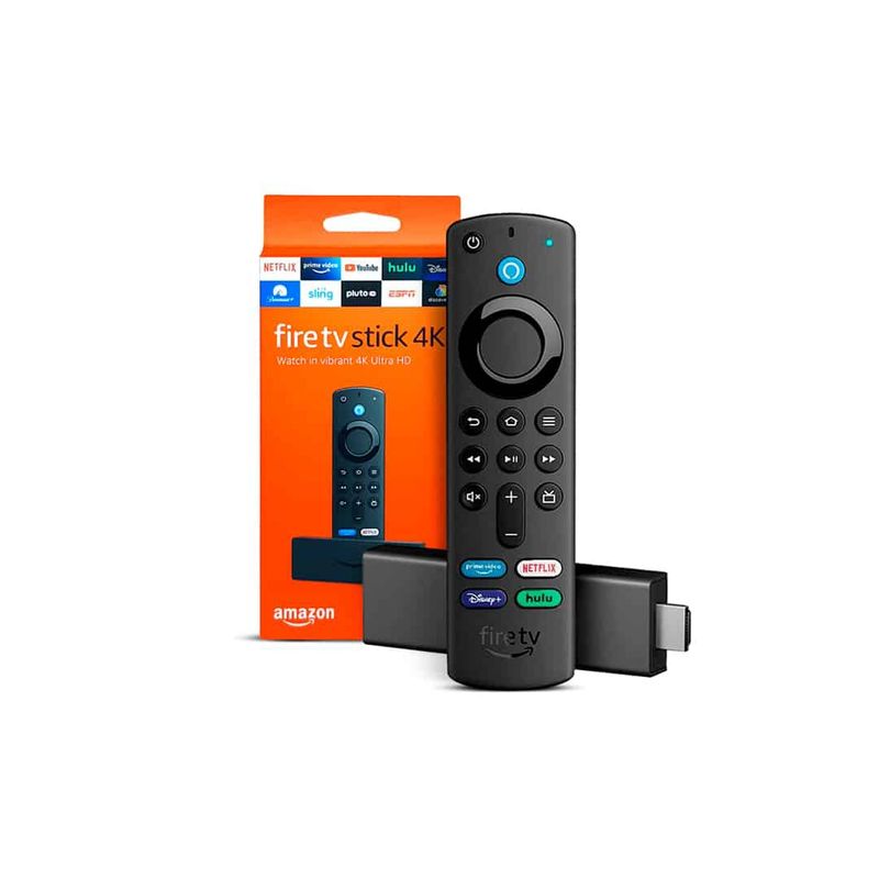 AMAZON - Control de Voz Amazon Fire Stick 4K con Alexa - NEGRO