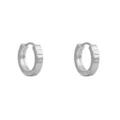 BOAZ JOYAS - ARGOLLAS DARIA 15MM BAÑADAS EN ORO BLANCO