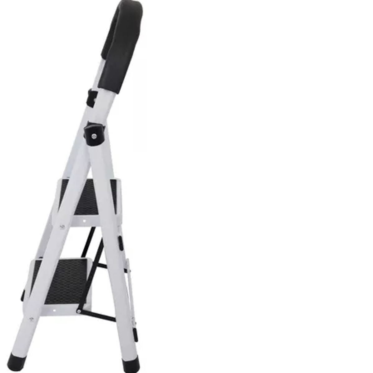 GENERICO - Escalera De Acero Tubular Tipo Tijera Plegable Con 2 Escalones