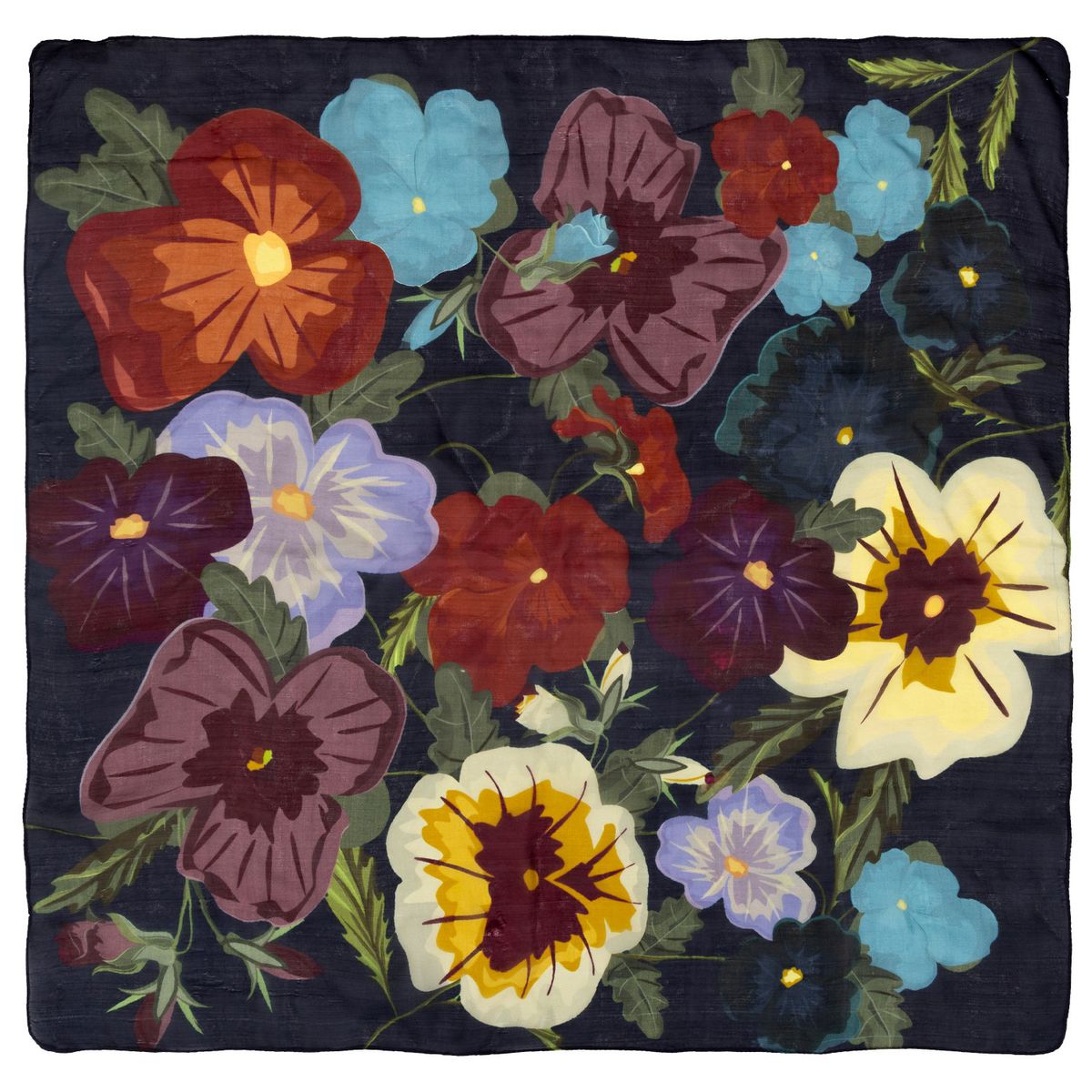 ROCKFORD - Pañuelo Seda Mujer RKF Silk Hibis MultiColor ROCKFORD