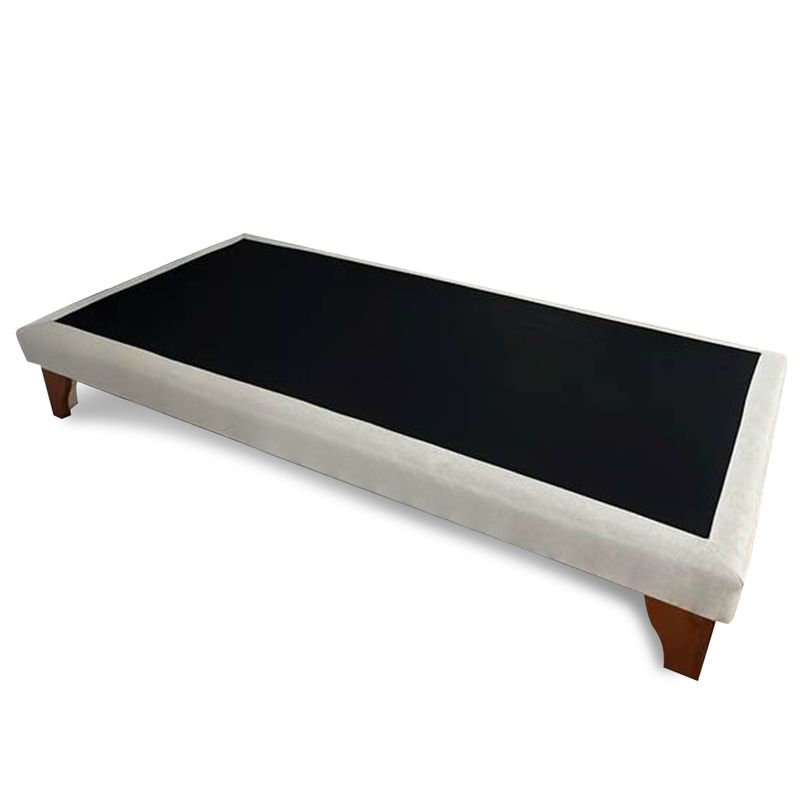 GENERICO - Base Para Cama Europea 1.5 Plazas Box Color Beige Lino 200X105