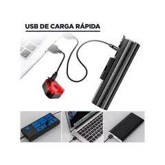 GENERICO - Luz Bicicleta Set Delantera Trasera Usb Impermeable Aluminio