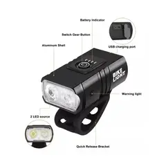 GENERICO - Luz Para Bicicleta 1000 Lúmenes 6 Modos Usb