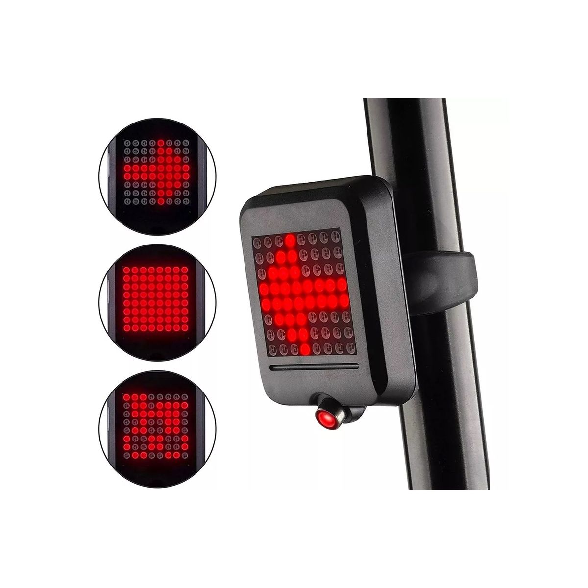 GENERICO - Luz De Bicicleta Led Trasera Inteligente Control Direccional