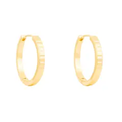 BOAZ JOYAS - ARGOLLAS DARIA 25MM BAÑADAS EN ORO