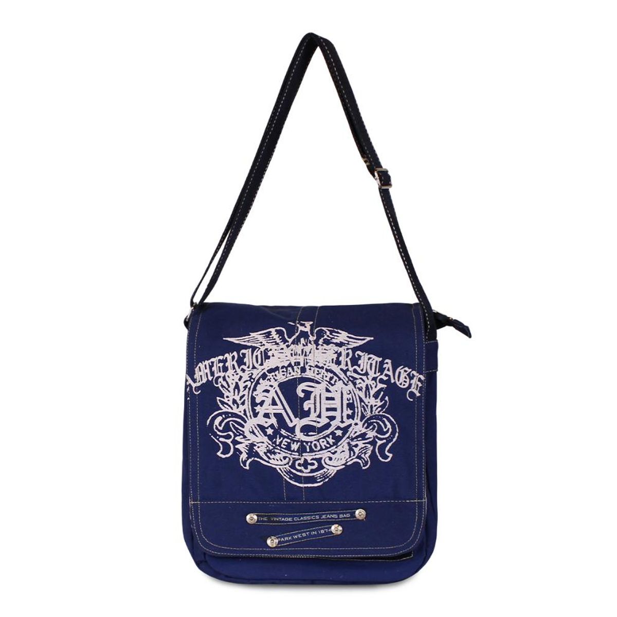 PARK WEST - Bolso morral Classic York azul Park West
