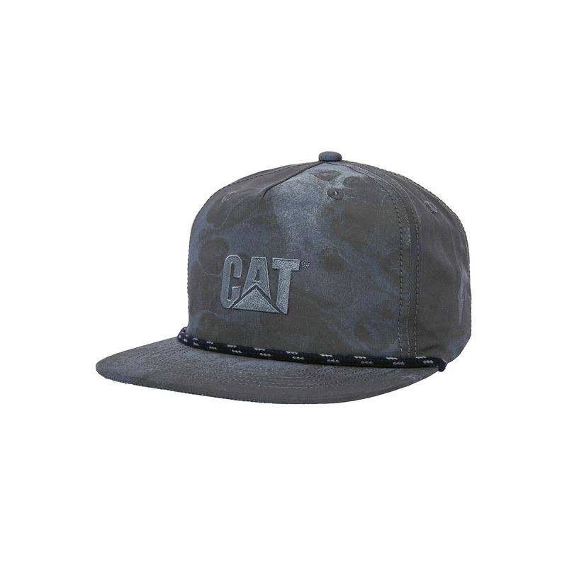CAT - Jockey Casual Hombre Cat Logo Aop 5-Panel Hat Azul CAT