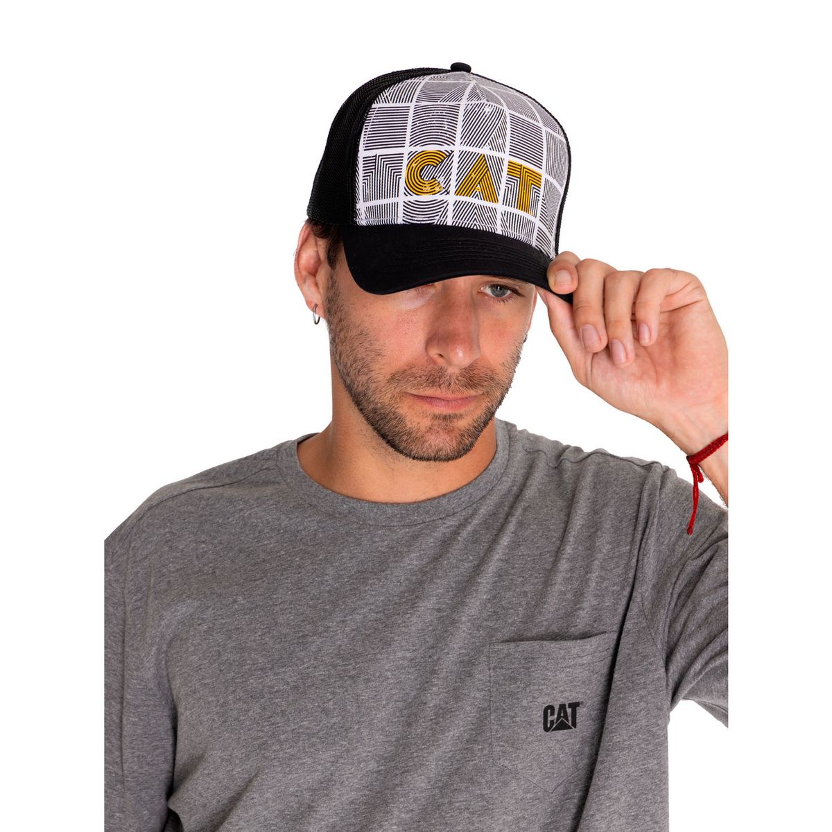 CAT - Jockey Casual Hombre Cat Printed Trucker Negro CAT