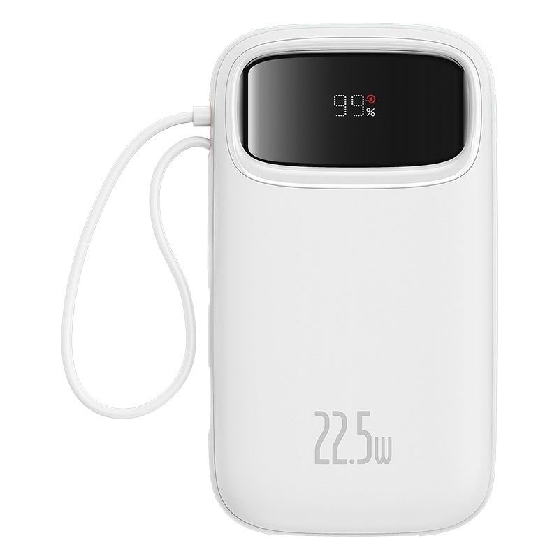 BASEUS - Powerbank Baseus Qpow2 Digital con Conectores - 20000mAh 225W Blanco