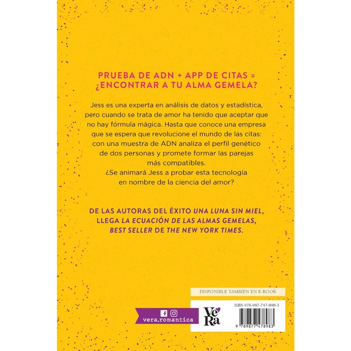 VERGARA Y RIBA - Libro Literatura Juvenil LA ECUACIÓN DE LAS ALMAS GEMELAS