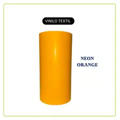 GENERICO - VINILO TEXTIL NEON ORANGE (1 m de largo x 25 cm ancho)OB589