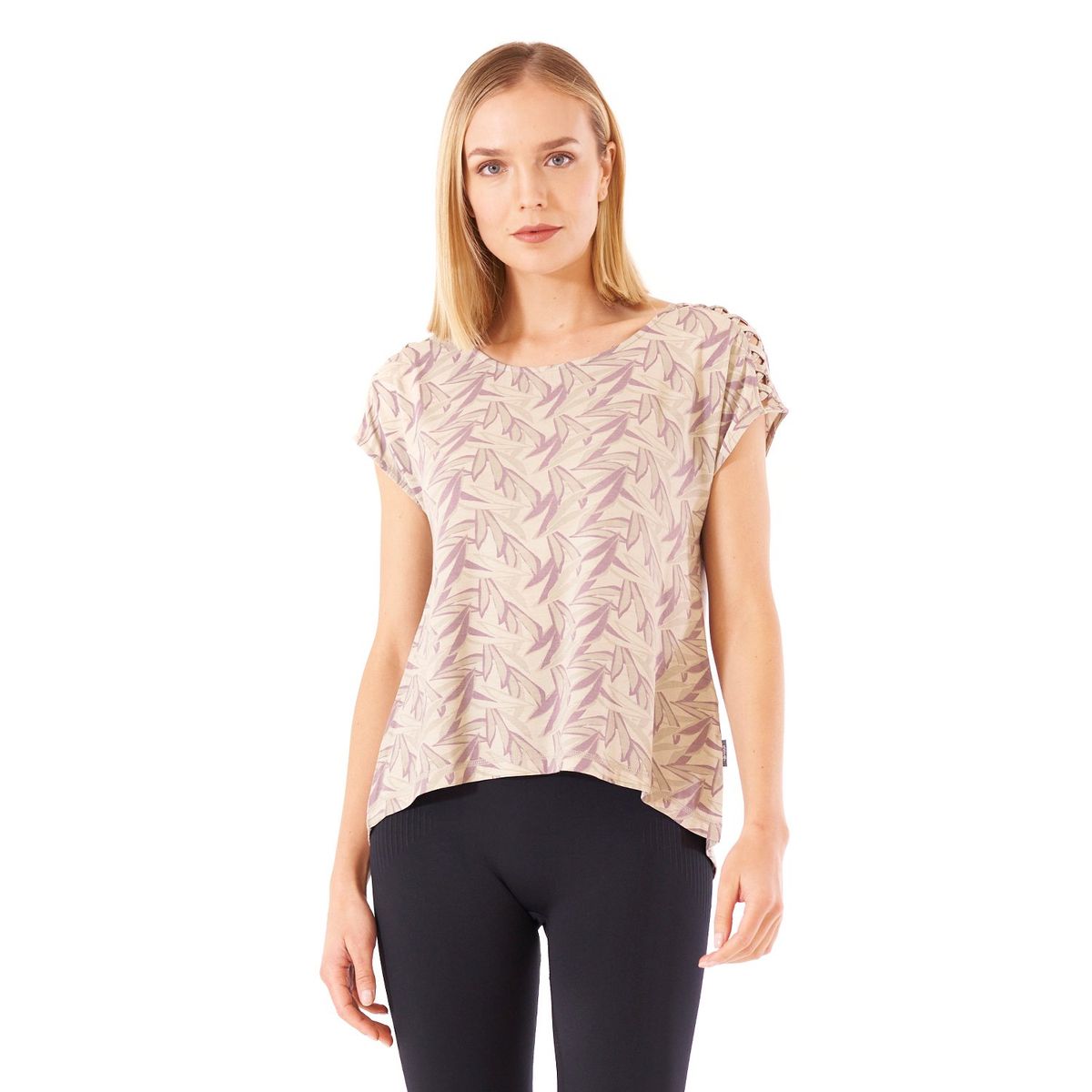 LIPPI - Polera Mujer Botanical T-Shirt Print Crudo Lippi