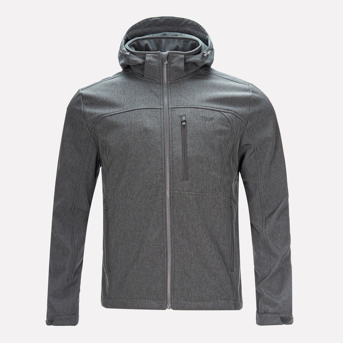 LIPPI - Chaqueta Hombre Macaya Softshell Hoody Jacket Melange Grafito Lippi