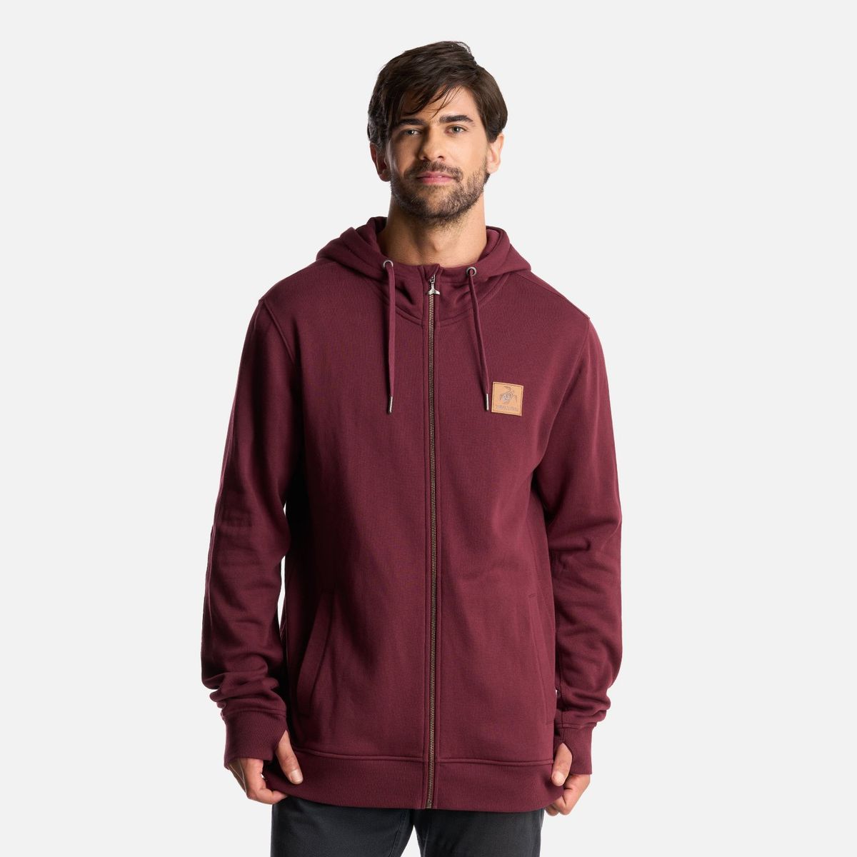 HAKA HONU - Polerón Hombre Ninja Burdeo Haka Honu