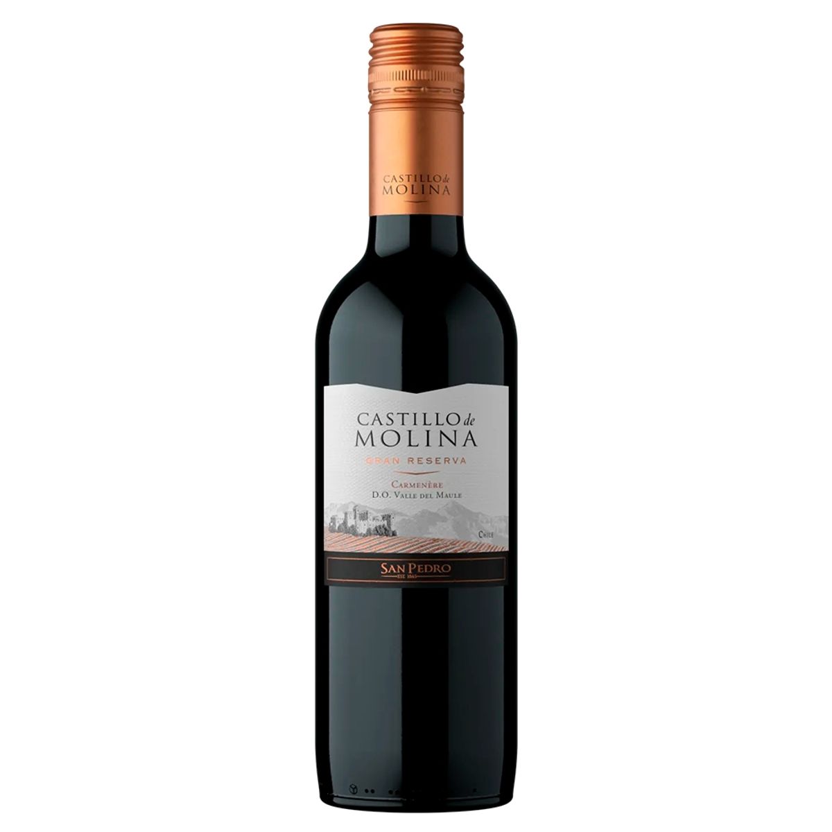 CASTILLO DE MOLINA - Vino Castillo de Molina Gran Reserva Carmenere 375cc