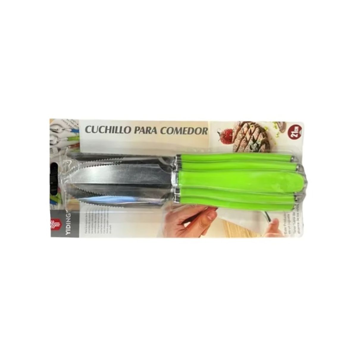 OEM - SET 6 CUCHILLO PARA COMEDOR 21CM