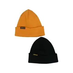 CAT - Pack Gorro Hombre Cuffed Knit Amarillo Y Negro