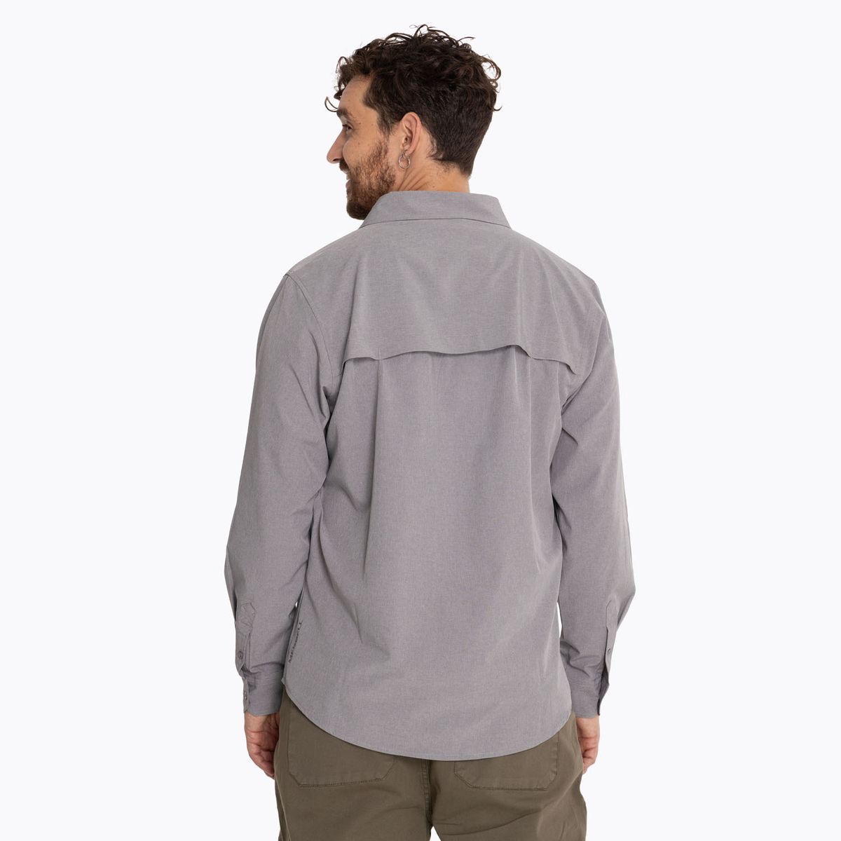 MERRELL - Camisa Hombre Outdoor Shirt Gris MERRELL
