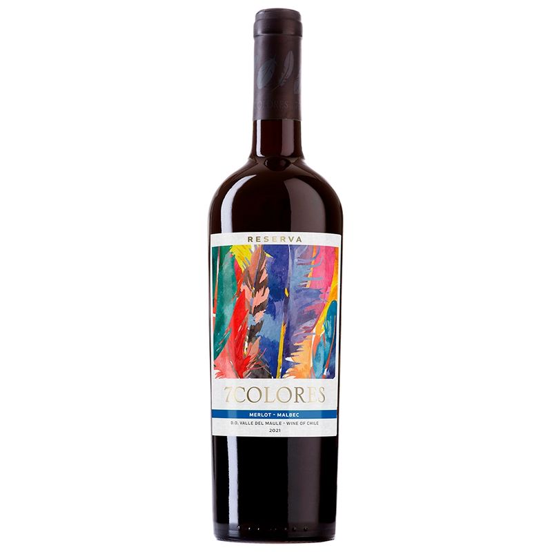 7 COLORES - Vino 7 Colores Reserva Merlot / Malbec 750cc