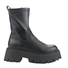 CHALADA - Bota Mujer Negro Casual Tractor-20