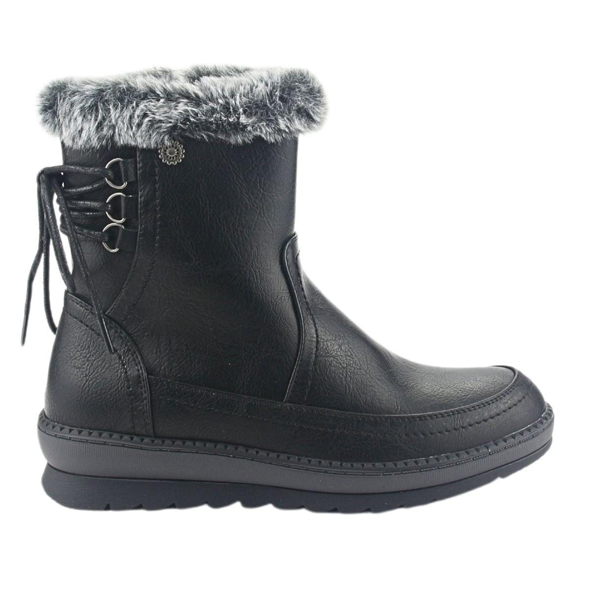 CHALADA - Botin Mujer Negro Casual Chalada Winter-12