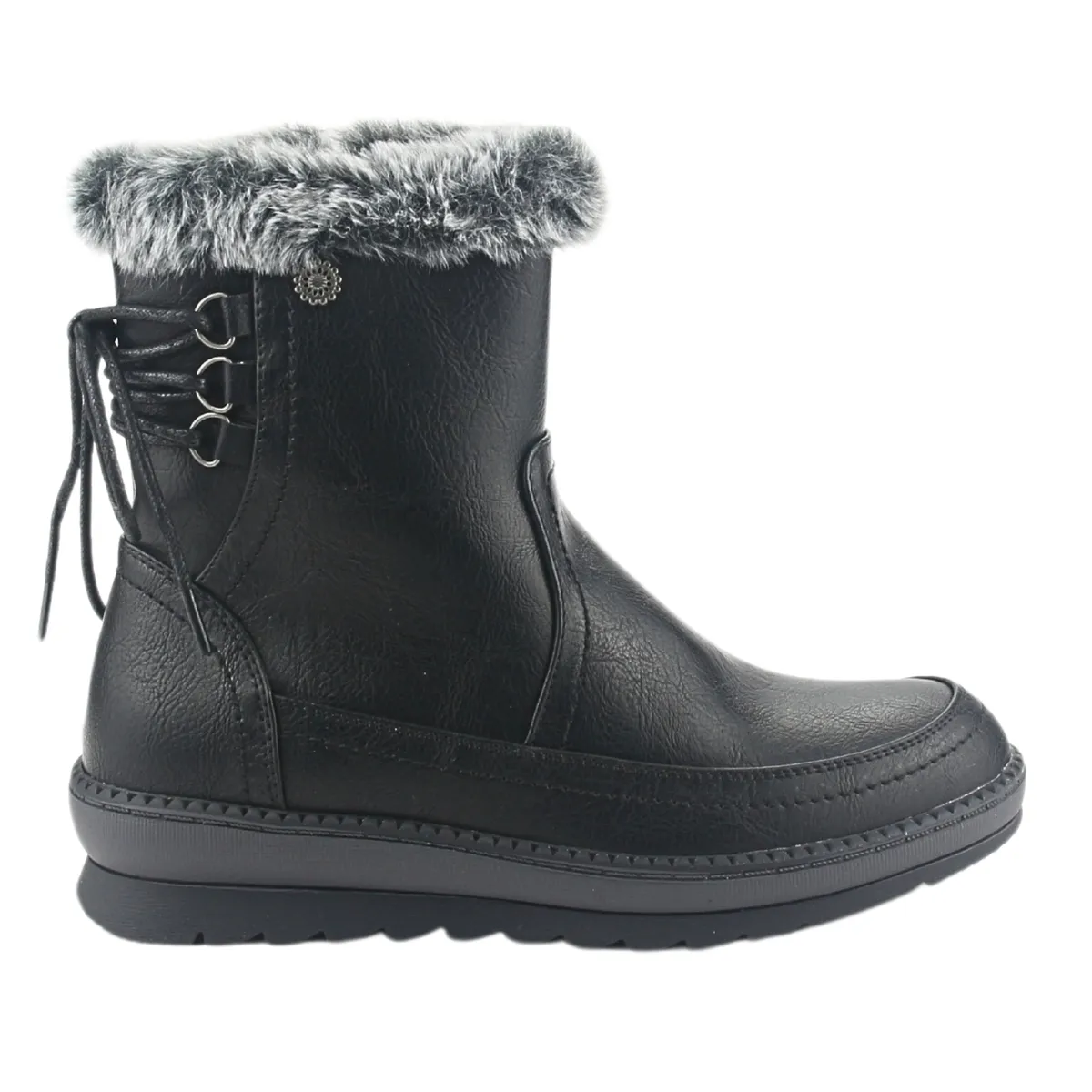 CHALADA - Botin Mujer Negro Casual Chalada Winter-12