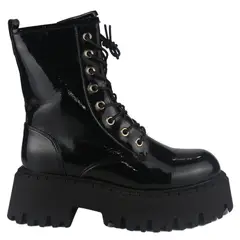 CHALADA - Bota Mujer Negro Casual Tractor-21