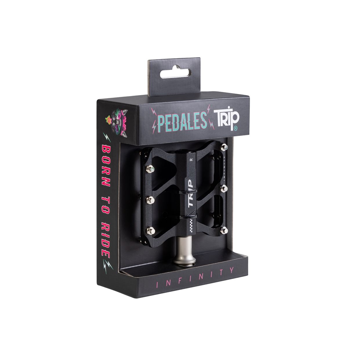 TRIP - PEDAL TRIP INFINITY BLACK ALUMINIO