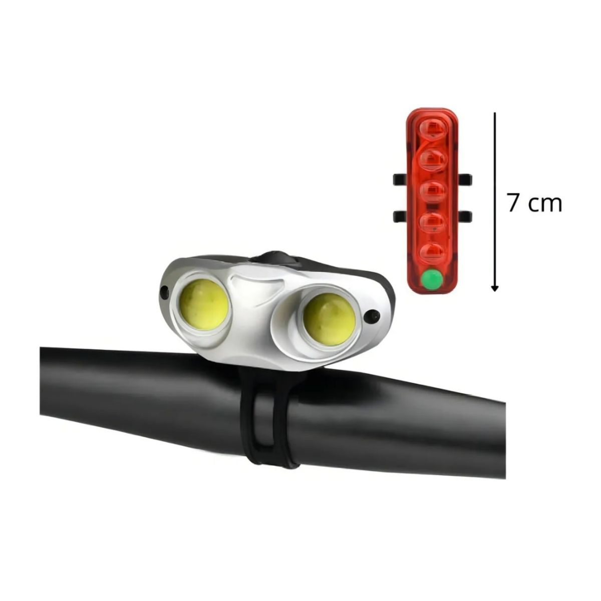 MORLAN - Luz Led Bicicleta Recargable Luz Delantera Trasera Linterna