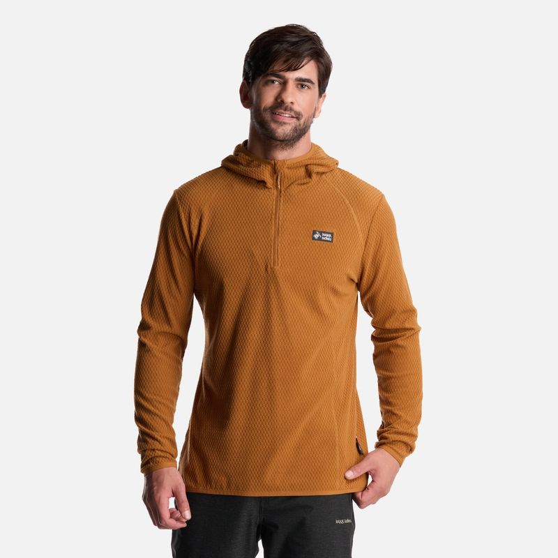 HAKA HONU - Polerón Hombre Taina Nui Mostaza Haka Honu