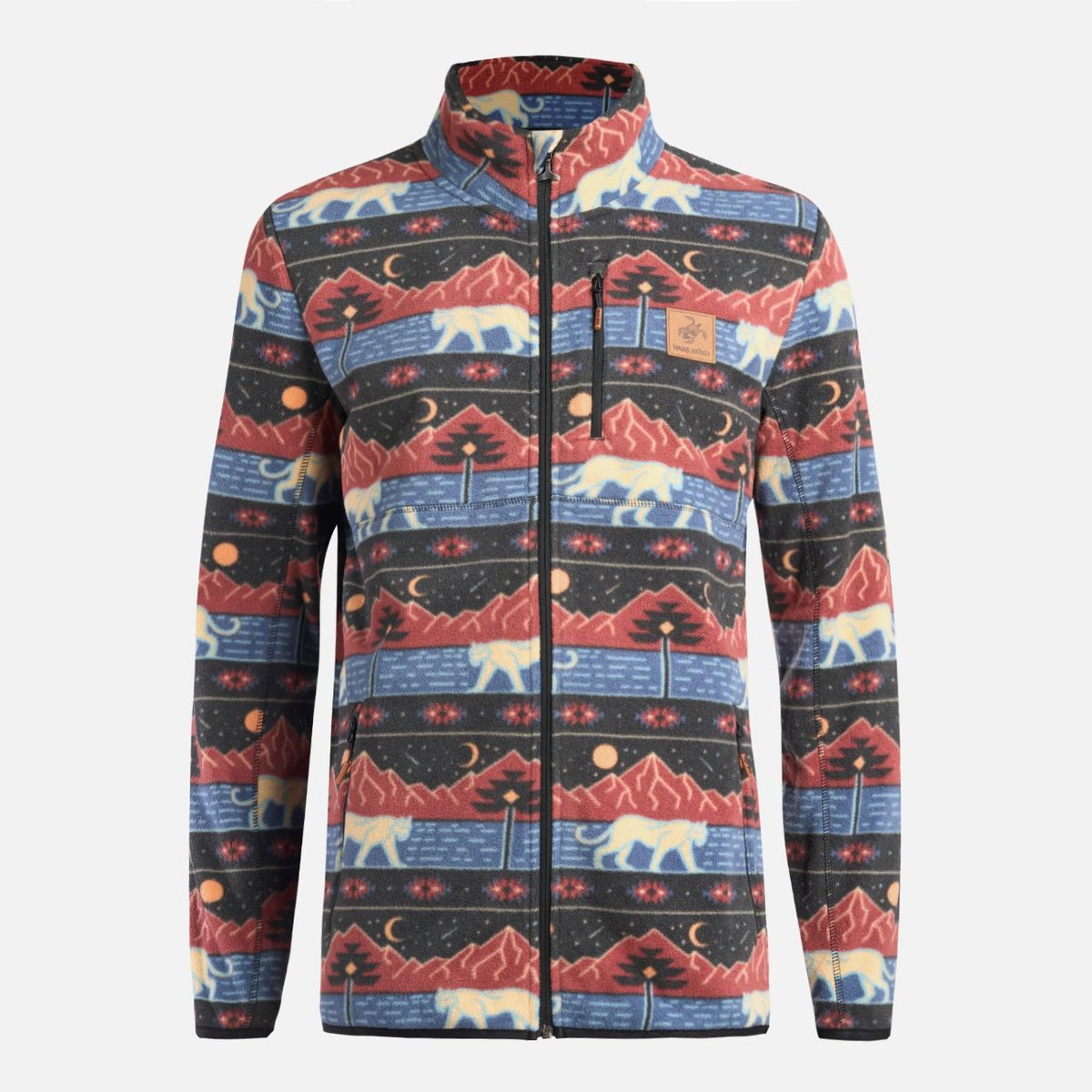 HAKA HONU - Poleron Hombre Tokerau Pro Print Cafe Haka Honu