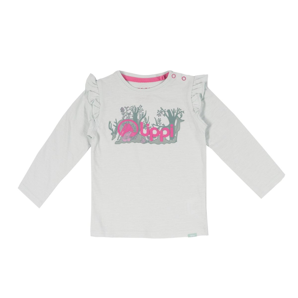 LIPPI - Polera Baby Girl Blossom Long-Sleeve T-Shirt Verde Agua Lippi