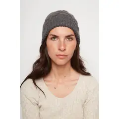 WILD LAMA - Gorro Cabos Reciclado Gris