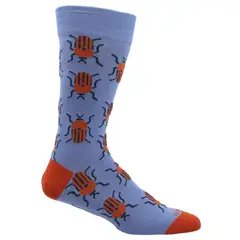 ROCKFORD - Calcetín Bambú Hombre Beetles Azul