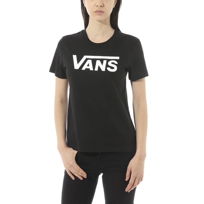 VANS - Polera M/C Mujer WM FLYING V CREW TEE Negra VANS