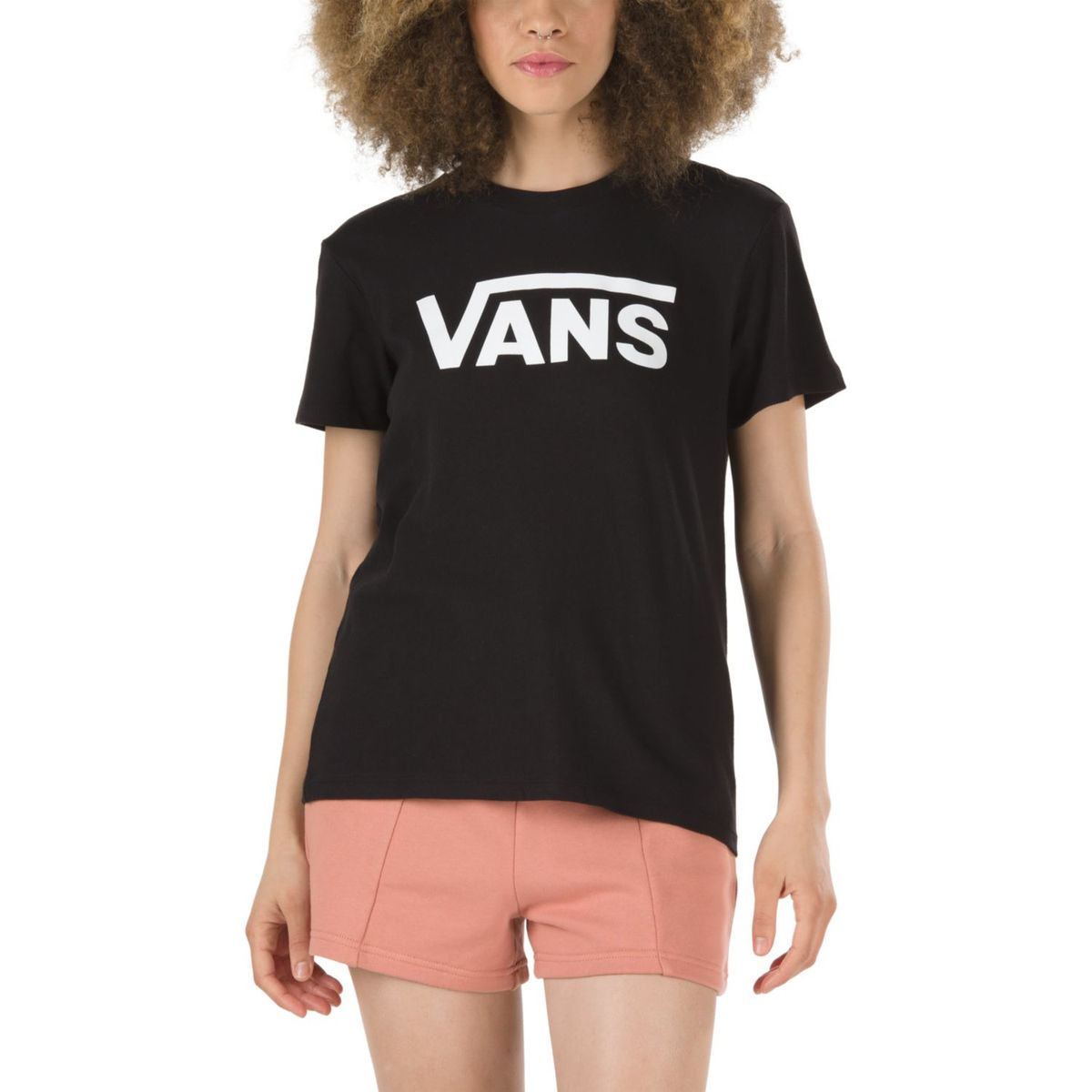 VANS - Polera M/C Mujer WM FLYING V CREW TEE Negra VANS