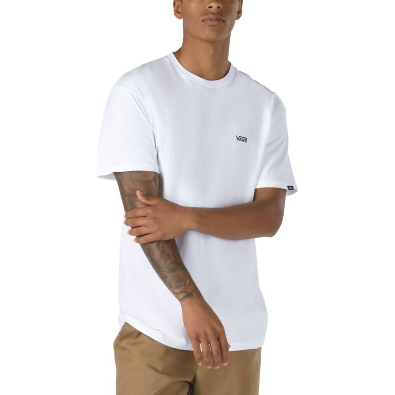 VANS - Polera M/C Hombre MN LEFT CHEST LOGO TEE Blanca VANS