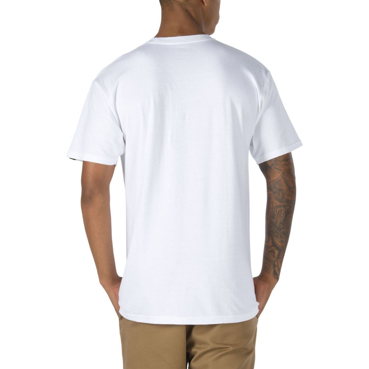 VANS - Polera M/C Hombre MN LEFT CHEST LOGO TEE Blanca VANS
