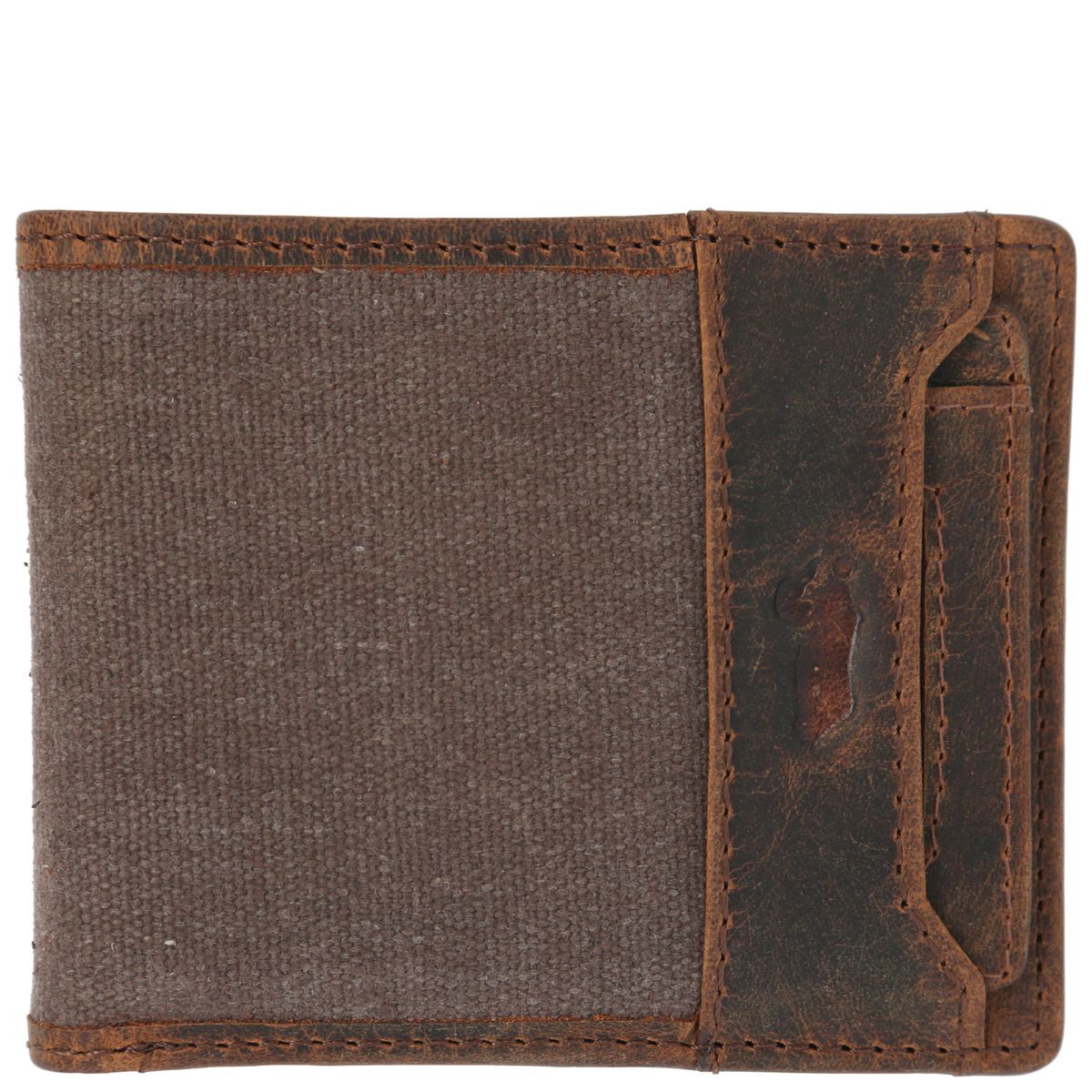 ROCKFORD - Billetera Cnv/Cuero Hombre Jasper Ventana Café ROCKFORD