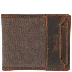 ROCKFORD - Billetera Cnv/Cuero Hombre Jasper Ventana Café