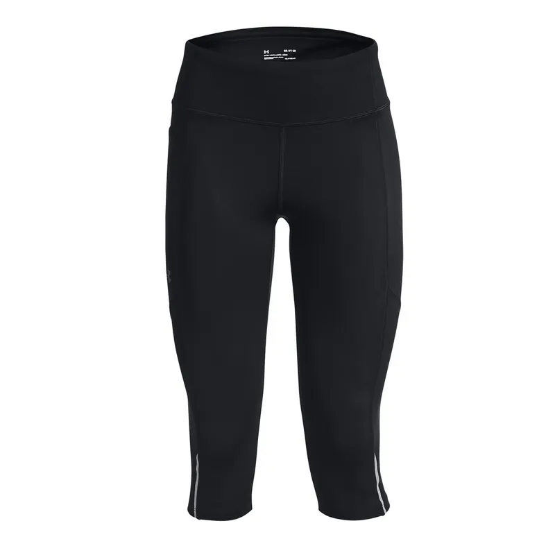 UNDER ARMOUR - Leggings UA Launch para mujer Negro UNDER ARMOUR
