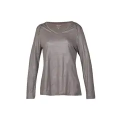 ROCKFORD - Polera Lino Orgánico Mujer Emily Gris