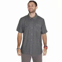 MERRELL - Camisa M/C Shirt Short Sleeve Gris Hombre