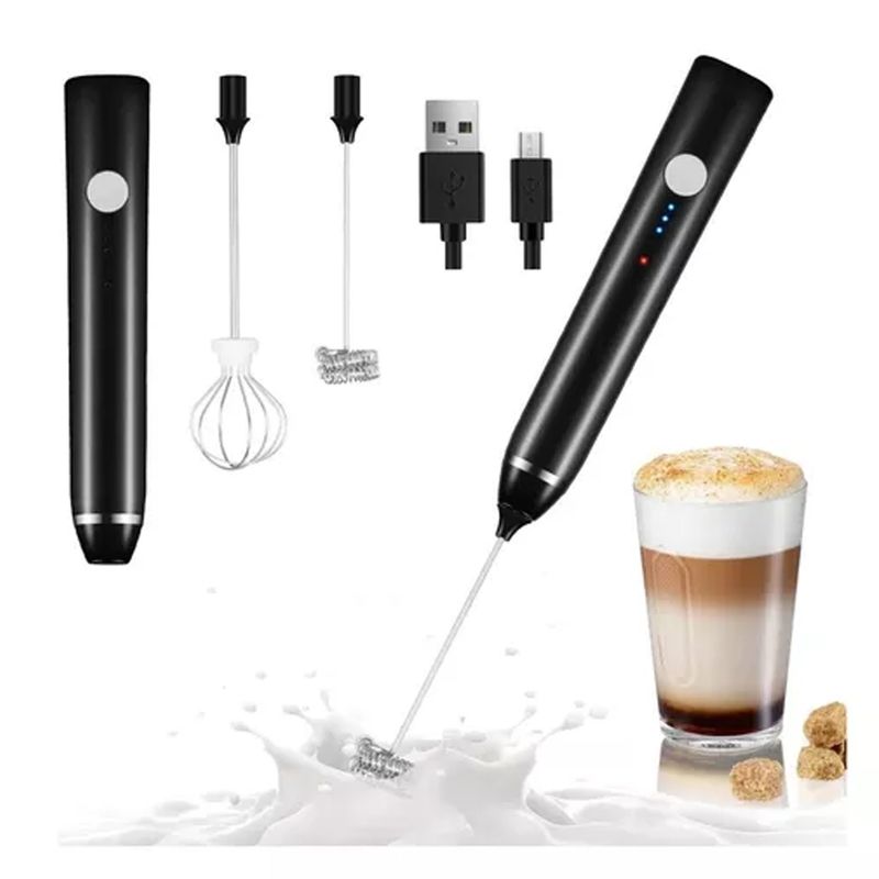 GENERICO - Mini Batidor Revolvedor Café Espuma Leche Huevos Recargable
