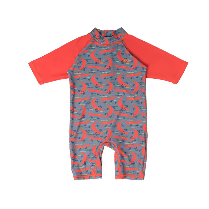 LIPPI - Traje de Baño Baby Boy Sun Pro Swimsuit Print Naranjo Lippi
