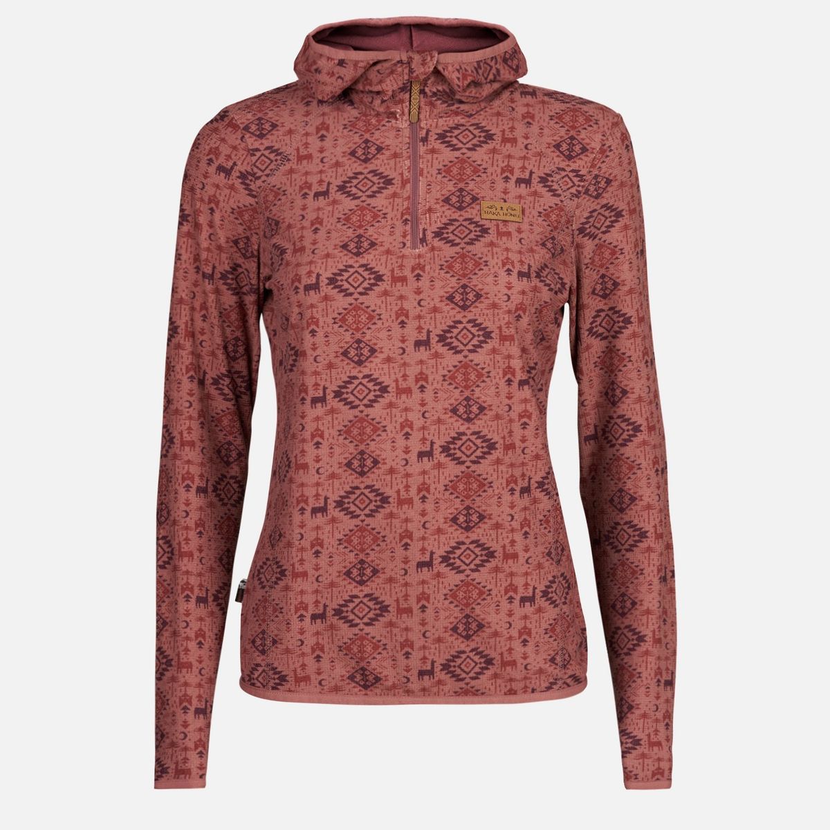 HAKA HONU - Poleron Mujer Taina Nui Print Rosado Haka Honu