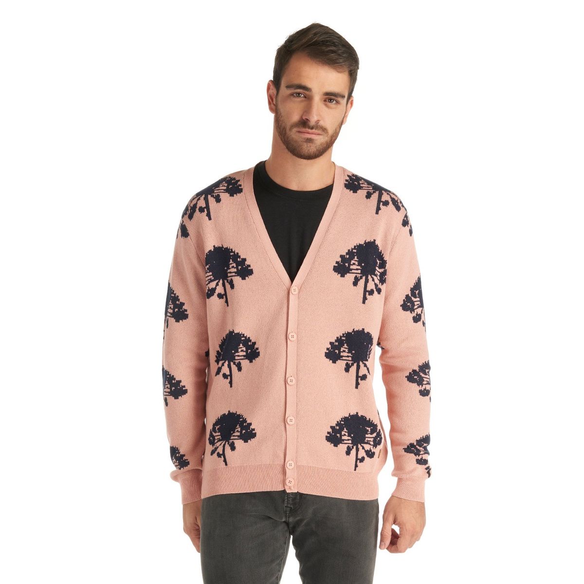 HAKA HONU - Poleron Hombre El Gualalo Rosado Haka Honu